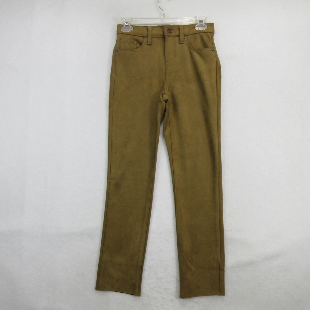 Banana Republic Women's Pants 00P Slim High Rise Faux Suede Ankle Horse Hair New